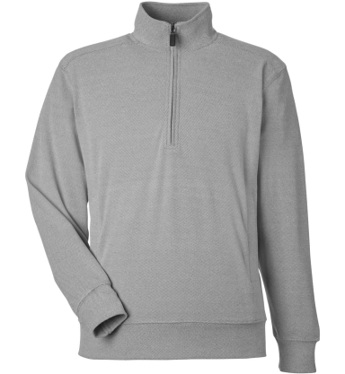 J America 8760 Unisex Element Fleece Quarter-Zip in Grey