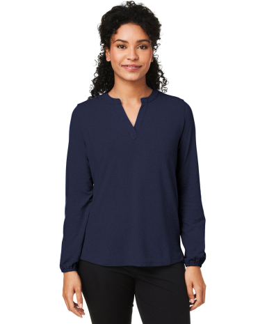 Devon and Jones DP122W Ladies' Raleigh Half-Placke in Navy