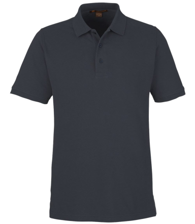 Harriton M205 Men's Valiant Cotton Snag Protect Po in Dark charcoal