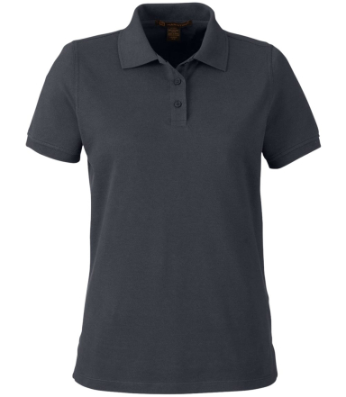 Harriton M205W Ladies' Valiant Cotton Snag Protect in Dark charcoal
