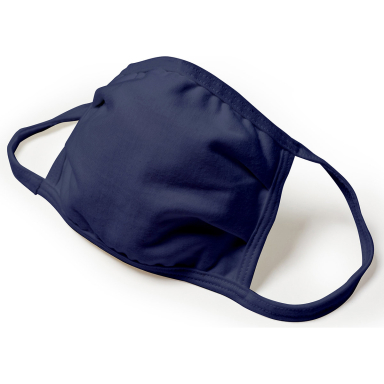 Hanes BMSKKR Youth 2-Ply Adjustable Mask in Navy