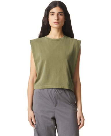 American Apparel 307GD Women's Garment-Dyed Heavyw in Faded army