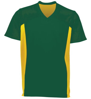 Augusta Sportswear 265 Youth Reversible Flag Footb in Dark green/ gold