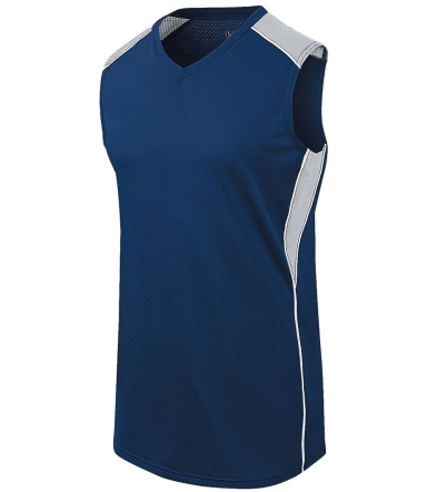 Augusta Sportswear 312162 Women's Dynamite Jersey in Navy/ silver grey/ white