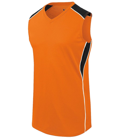 Augusta Sportswear 312162 Women's Dynamite Jersey in Orange/ black/ white