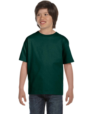 Gildan 8000B Youth DryBlend® T-Shirt in Forest green