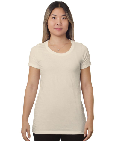 Bayside Apparel 9625 Women's Fine Jersey T-Shirt in Cream