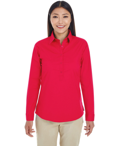 Devon and Jones DP610W Women's Perfect Fit™ Half in Red