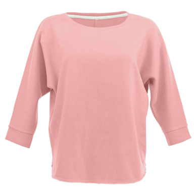 J America 8685 Women's Lounge Fleece Dolman Crewne in Blossom