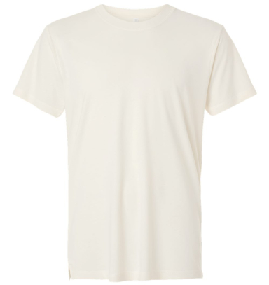 LA T 6904 Unisex Bamboo Tee in Eggshell