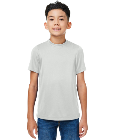 Team 365 TT15Y Youth Zone Performance Mesh T-Shirt in Sport silver