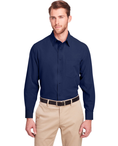 UltraClub UC500 Men's Bradley Performance Woven Sh in Navy