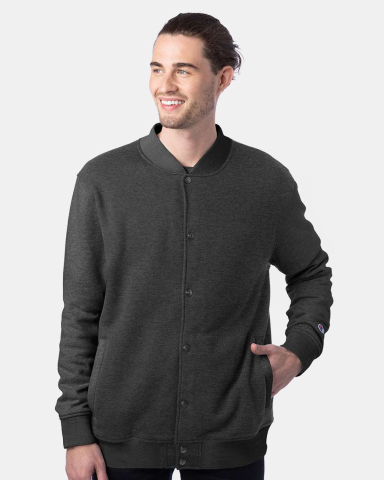 Champion Clothing CO100 Unisex Bomber Jacket in Charcoal heather