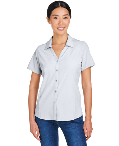 Core 365 CE510W Women's Ultra UVP® Marina Shirt in Platinum