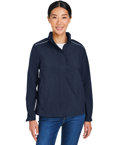 Core 365 CE712W Women's Packable Rain Jacket in Classic navy