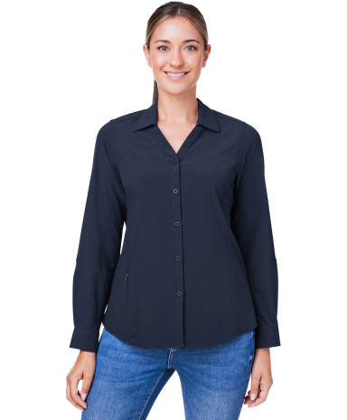 Core 365 CE510LW Women's Ultra UVP® Marina Shirt in Classic navy
