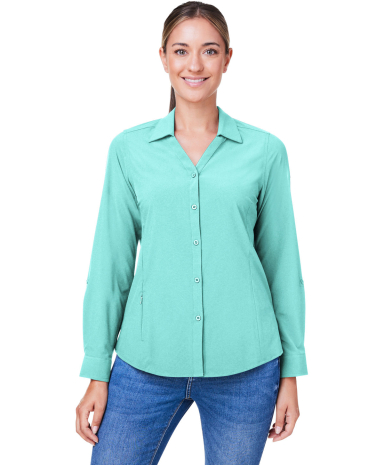 Core 365 CE510LW Women's Ultra UVP® Marina Shirt in Sea glass