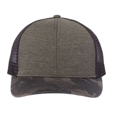 DRI DUCK 3358 Pique Trucker Cap in Rock/ camo