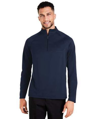 North End NE410 Men's Revive Coolcore® Quarter-Zi in Classic navy