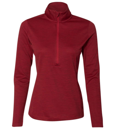 Russell Athletic QZ7EAX Women's Striated Quarter-Z in True red
