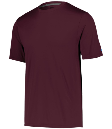 Russell Athletic 629X2B Youth Core Performance T-S in Maroon