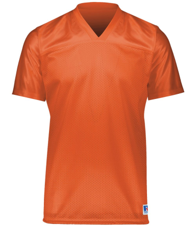 Russell Athletic R0593M Unisex Solid Flag Football in Burnt orange