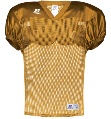 Russell Athletic S096BW Youth Stock Practice Jerse in Gold