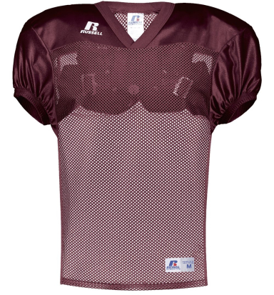 Russell Athletic S096BM Unisex Stock Practice Jers in Maroon