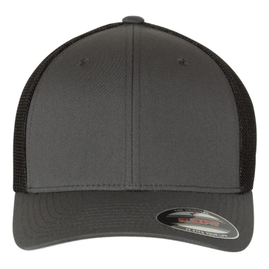Yupoong-Flex Fit 6511 Trucker Cap in Charcoal/ black