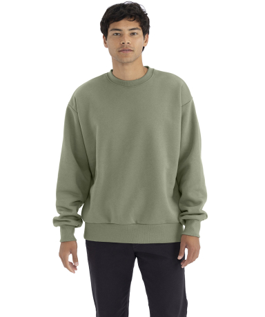 Next Level Apparel 9007 Unisex Heavyweight Crewnec in Light olive