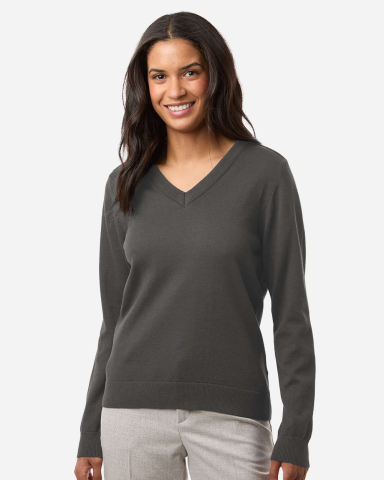 Devon and Jones DG445W Women's New Classic V-Neck in Graphite