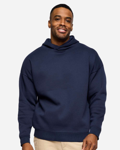 LA T 6956 Unisex Heavyweight Hoodie Sweatshirt in Navy