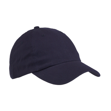 Big Accessories BX001 Classic Brushed Twill Cap in Navy