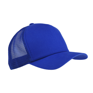 Big Accessories BX010 Twill Trucker Cap in Royal