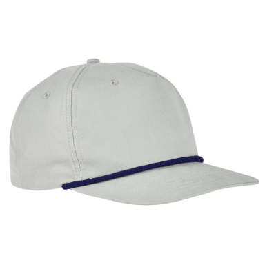 Big Accessories BA671 Golf Cap in Light grey/ navy