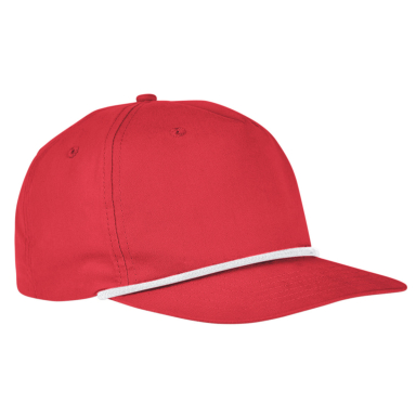 Big Accessories BA671 Golf Cap in Red/ white