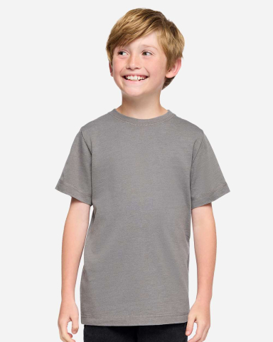 LA T 6102 Youth Vintage Wash Tee in Washed gray
