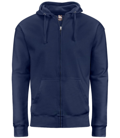 J America 8723 Unisex BTB Fleece Hooded Full-Zip S in True navy