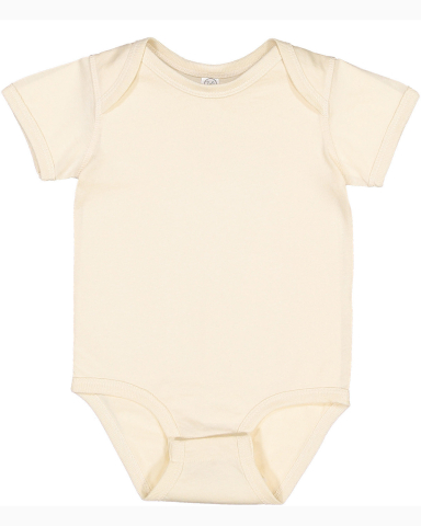 Rabbit Skins 4424 Infant Fine Jersey Bodysuit in Natural