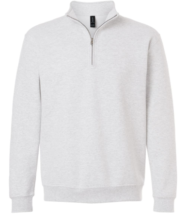 Gildan 18810 Unisex Heavy Blend™ Quarter-Zip Swe in Ash