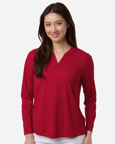 Core 365 CE108LW Women's Nova Performance Long Sle in Classic red