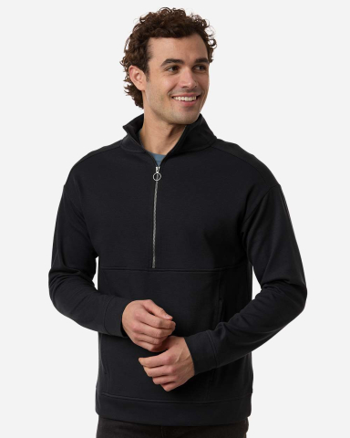 North End NE220 Men's Mantra Half-Zip Ottoman Pull in Black