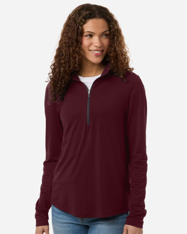 North End NE405W Women's Jaq Stretch Performance Q in Burgundy/ carbon