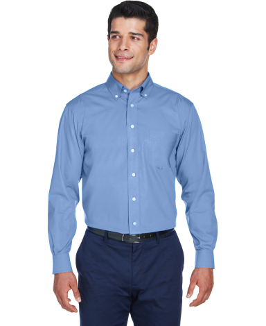 Devon and Jones D630 Men's Crown Collection® Oxfo in Light blue
