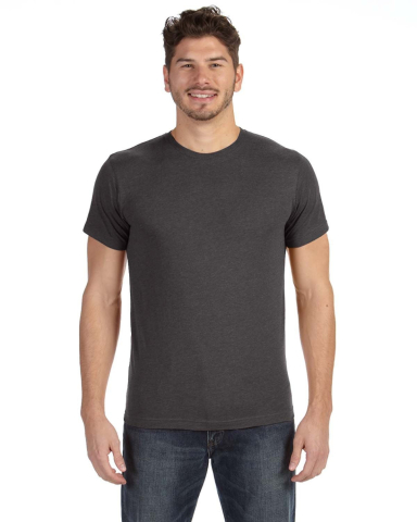 LA T 6901 Unisex Fine Jersey Tee in Vintage smoke