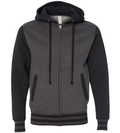 Independent Trading Company IND45UVZ Unisex Heavyw in Charcoal heather/ black