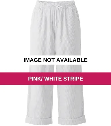 Boxercraft BW6803 Women's Seersucker Pants Pink/ White Stripe