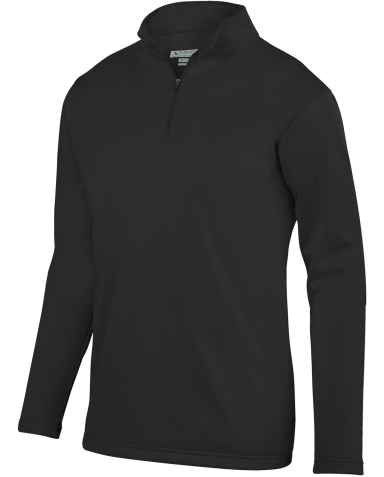 Augusta Sportswear 5507 Wicking Fleece Quarter-Zip in Black