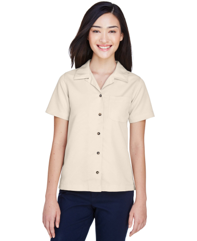 8981 UltraClub® Ladies' Blend Cabana Breeze Camp in Stone