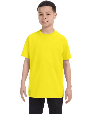 29B Jerzees Youth Heavyweight 50/50 Blend T-Shirt in Neon yellow